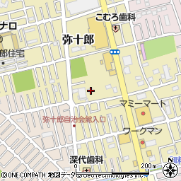 埼玉県越谷市弥十郎820周辺の地図