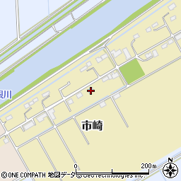 茨城県稲敷市市崎2422周辺の地図