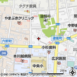 毎日新聞　埼玉西支局周辺の地図