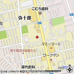 埼玉県越谷市弥十郎810周辺の地図