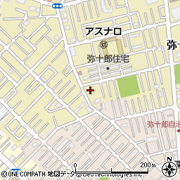 埼玉県越谷市弥十郎766-1周辺の地図