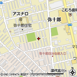 埼玉県越谷市弥十郎775-6周辺の地図