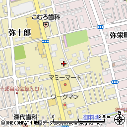 埼玉県越谷市弥十郎799周辺の地図