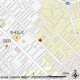 埼玉県越谷市弥十郎8-8周辺の地図