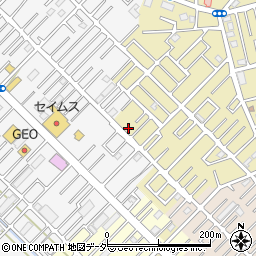 埼玉県越谷市弥十郎7-1周辺の地図