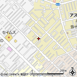 埼玉県越谷市弥十郎9-5周辺の地図