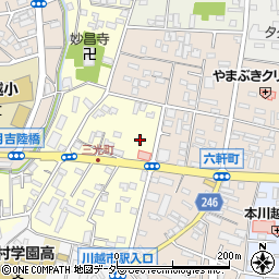 埼玉県川越市三光町2周辺の地図