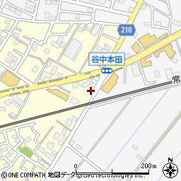 茨城県取手市谷中234周辺の地図