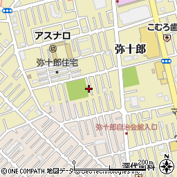 埼玉県越谷市弥十郎775周辺の地図