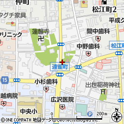 埼玉県川越市連雀町周辺の地図