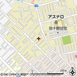 埼玉県越谷市弥十郎63-9周辺の地図