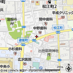 川越書道周辺の地図