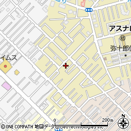 埼玉県越谷市弥十郎32周辺の地図