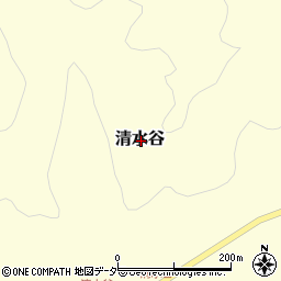 福井県今立郡池田町清水谷周辺の地図