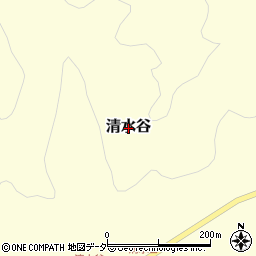 福井県池田町（今立郡）清水谷周辺の地図