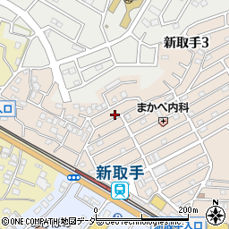 茨城県取手市新取手3丁目10-22周辺の地図