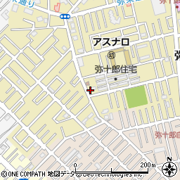 埼玉県越谷市弥十郎764-7周辺の地図