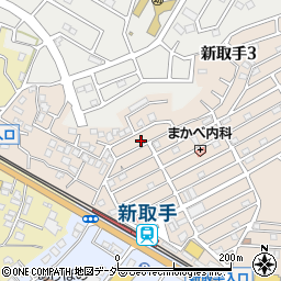 茨城県取手市新取手3丁目10周辺の地図