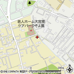 埼玉県さいたま市見沼区南中野1115周辺の地図