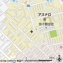 埼玉県越谷市弥十郎63-8周辺の地図