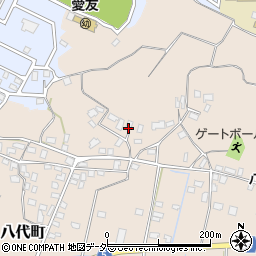 茨城県龍ケ崎市八代町周辺の地図