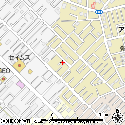 埼玉県越谷市弥十郎8-11周辺の地図