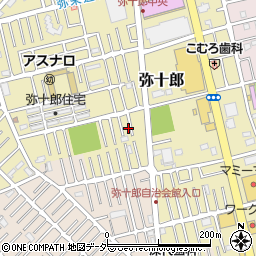 埼玉県越谷市弥十郎778周辺の地図