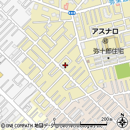 埼玉県越谷市弥十郎61-4周辺の地図