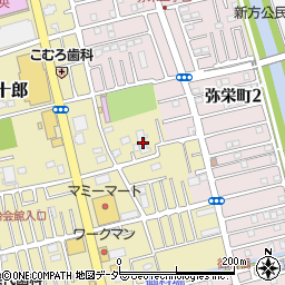 埼玉県越谷市弥十郎468-1周辺の地図