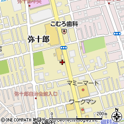 埼玉県越谷市弥十郎485-1周辺の地図