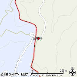 坂本峠周辺の地図