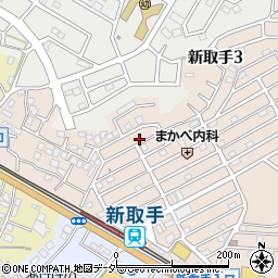 茨城県取手市新取手3丁目10-20周辺の地図