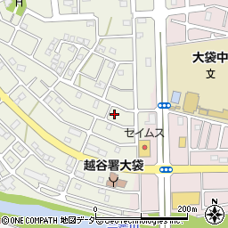 埼玉県越谷市大道455周辺の地図