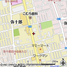 ヒナノ珈琲 越谷店周辺の地図
