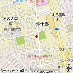 埼玉県越谷市弥十郎779周辺の地図