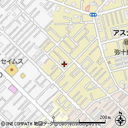 埼玉県越谷市弥十郎34周辺の地図