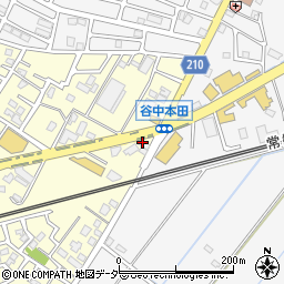 茨城県取手市谷中220周辺の地図