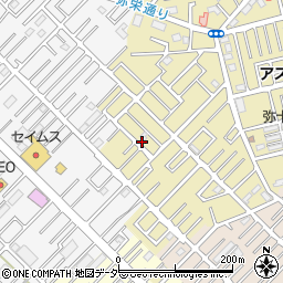 埼玉県越谷市弥十郎36-2周辺の地図