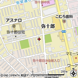 埼玉県越谷市弥十郎778-5周辺の地図