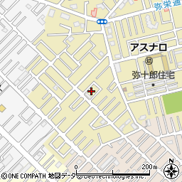 埼玉県越谷市弥十郎60-13周辺の地図