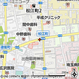 埼玉県川越市松江町周辺の地図