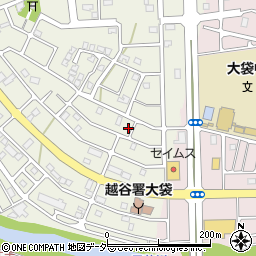 埼玉県越谷市大道454周辺の地図