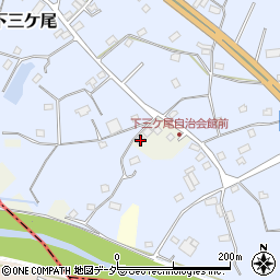 千葉県野田市上三ケ尾35周辺の地図