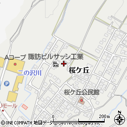 長野県諏訪郡富士見町落合桜ケ丘10416-8周辺の地図