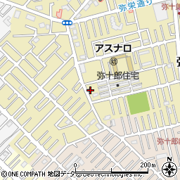 埼玉県越谷市弥十郎764-1周辺の地図
