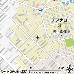 埼玉県越谷市弥十郎60-12周辺の地図
