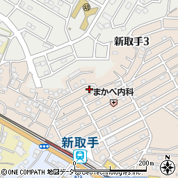 茨城県取手市新取手3丁目10-12周辺の地図