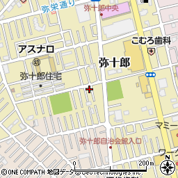 埼玉県越谷市弥十郎778-13周辺の地図