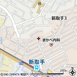 茨城県取手市新取手3丁目10-10周辺の地図