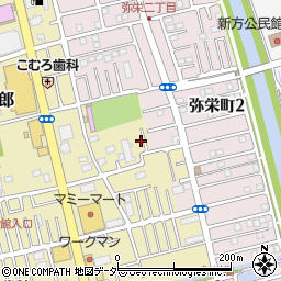 埼玉県越谷市弥十郎466-4周辺の地図